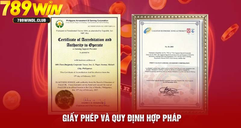 Trang cá cược bóng đá 789WIN có giấy phép hoạt động hợp pháp Trang cá cược bóng đá 789WIN có giấy phép hoạt động hợp pháp